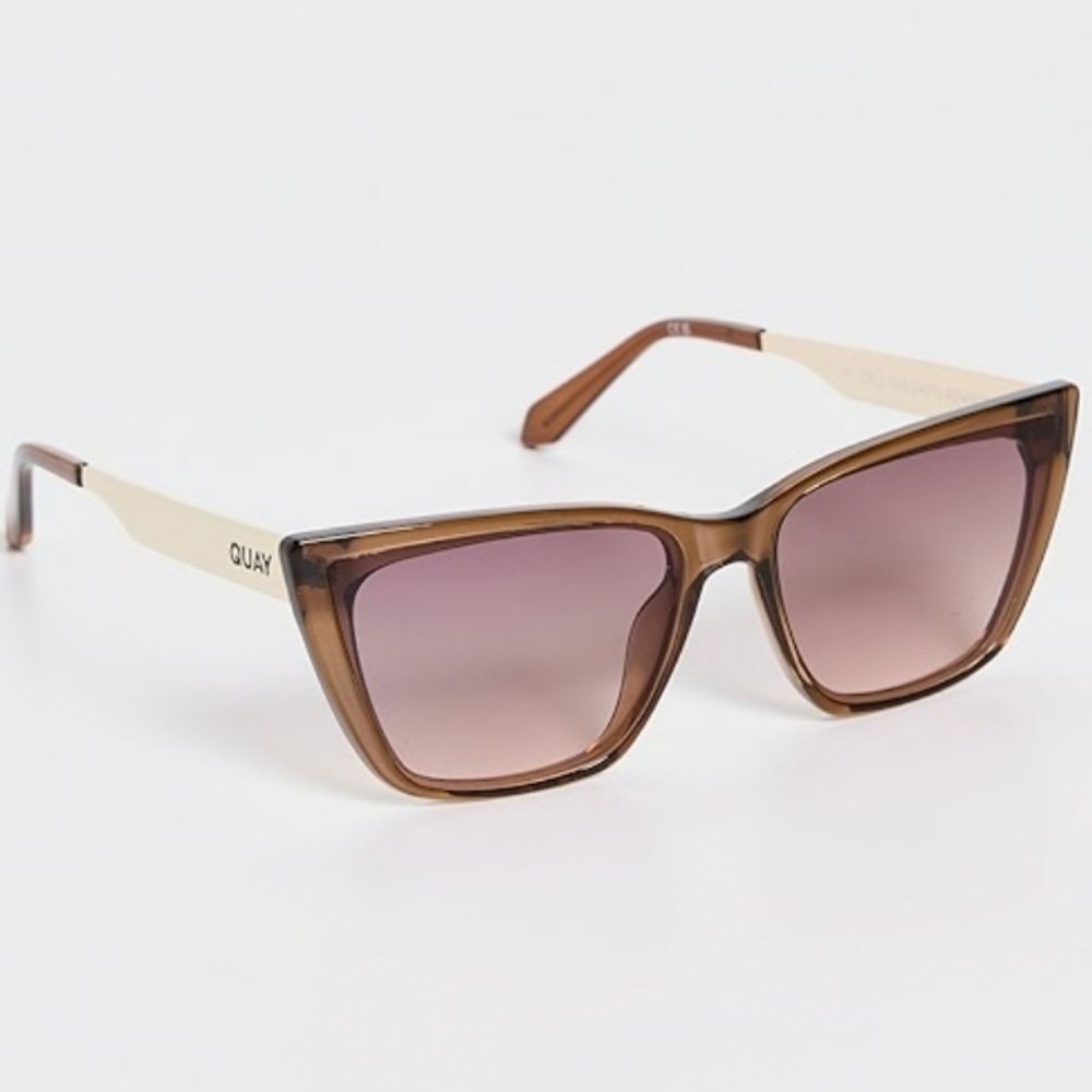 Quay Australia Call The Shots Remixed Sunglasses- Coffee/Brown Fawn